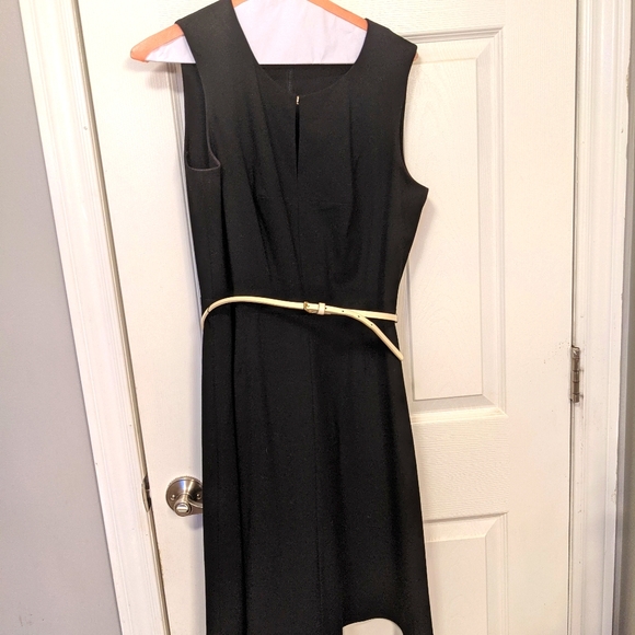 Calvin Klein black dress with belt - Picture 2 of 7